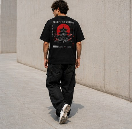 UNSTP Future Temple Tee | Oversized Graphic Streetwear