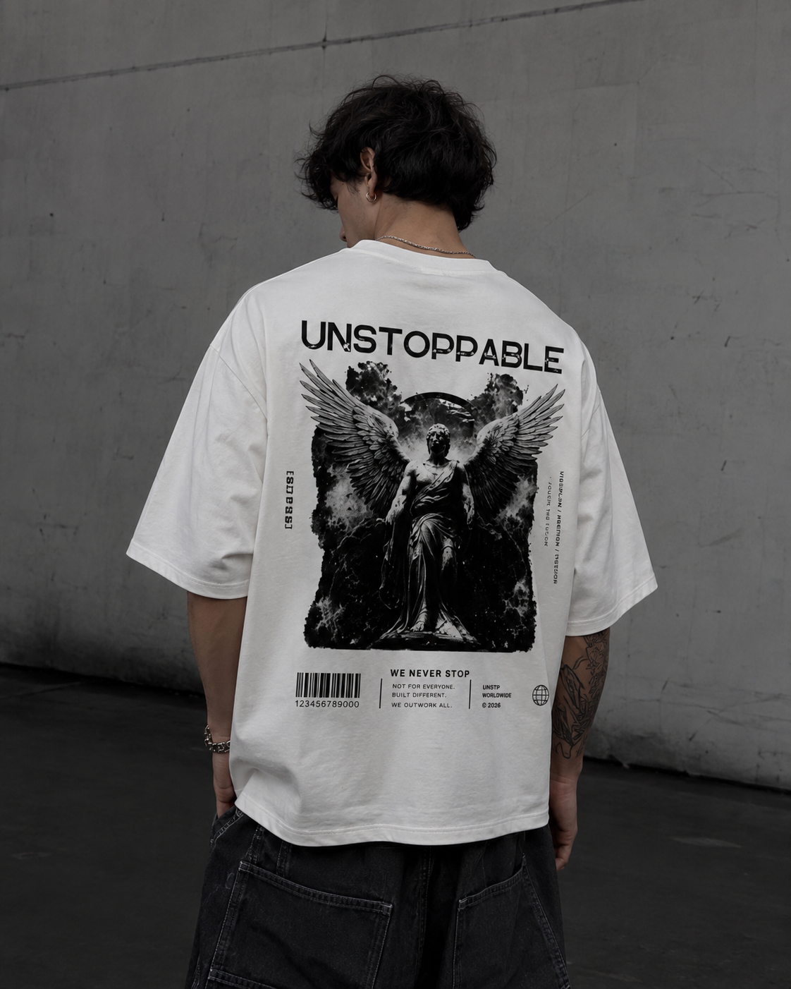 UNSTP Unstoppable Angel Tee | Camiseta Streetwear Premium